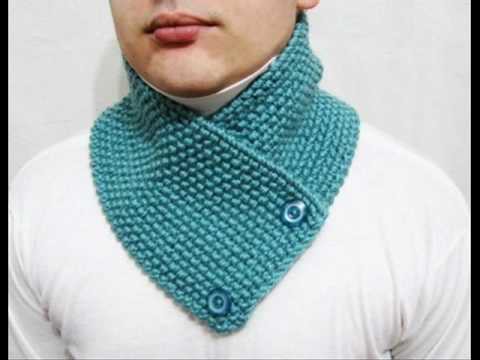 Knitting easy pattern scarf neckwarmer.  Do yourself. www.lanadearg.etsy.com.wmv