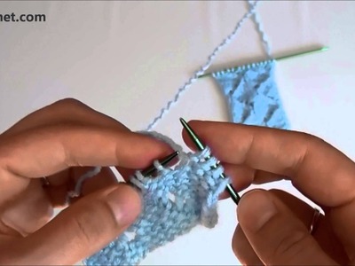 Knitting tutorials - how to knit basic and unusual waves pattern.