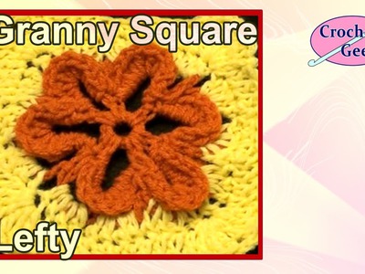 Left Hand Embossed Crochet Flower on YouTube Crochet Geek