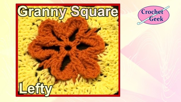 Left Hand Embossed Crochet Flower on YouTube Crochet Geek