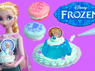 Queen Elsa Disney Frozen Whipple Jello Ice Cream 2 Macarons Princess Anna Birthday Craft Unboxing