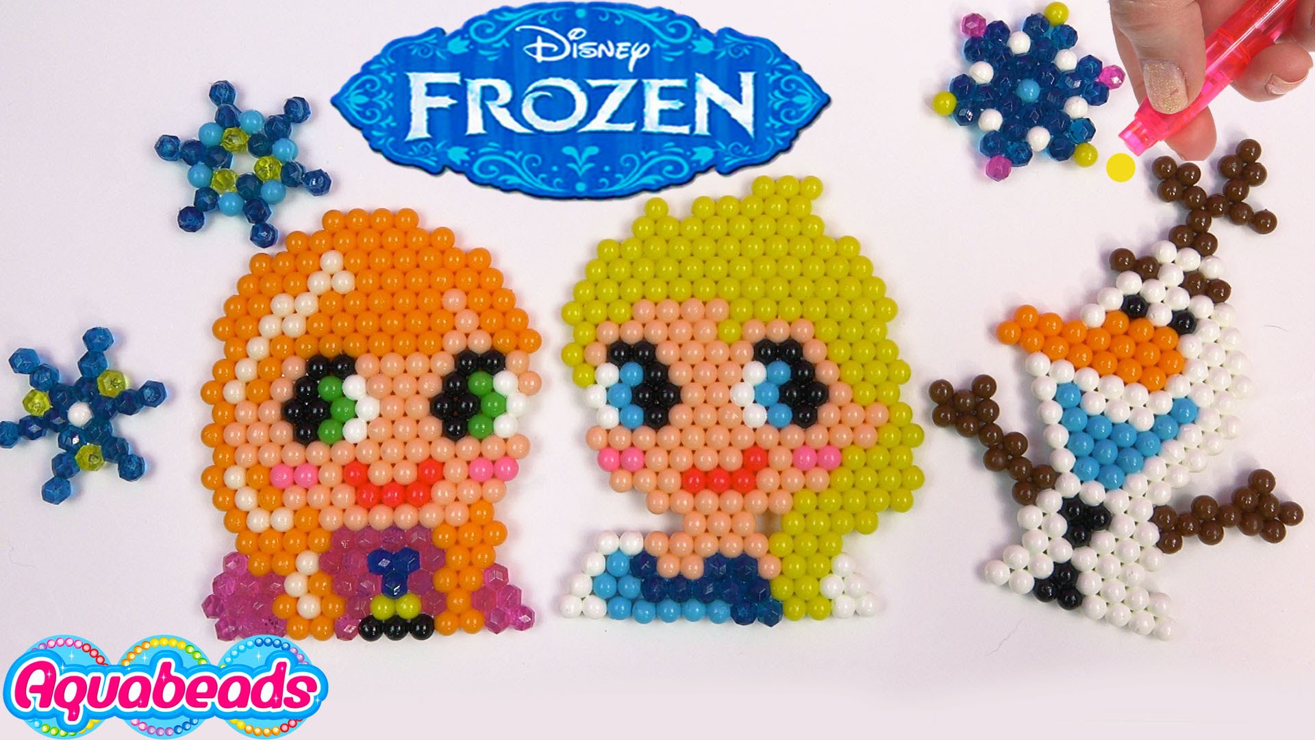 Queen Elsa Princess Anna Olaf Disney Frozen Water Beados like Aqua Beads Fun Simple Craft Playset
