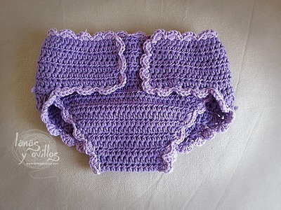 Tutorial Cubrepañales Crochet o Ganchillo Diapers Cover