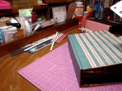 Tutorial for mini album with new binding plus cards & envelopes - Scrapbooking