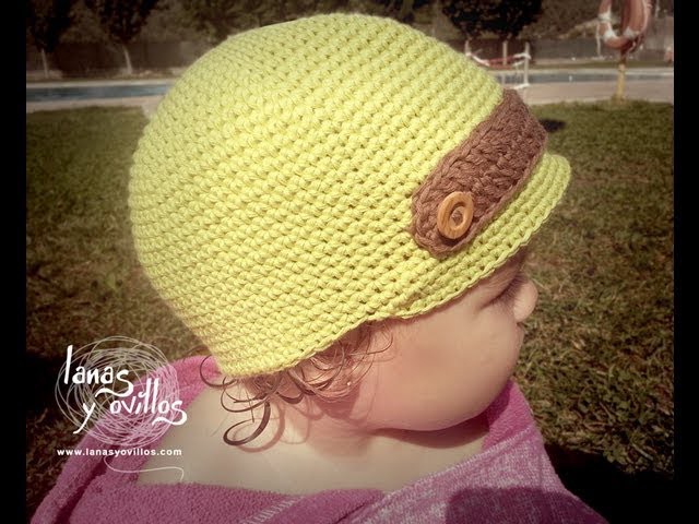 Tutorial Gorro Niño Crochet o Ganchillo Baby Hat (English Subtitles)