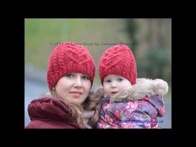 Valentine Cable Hat - Knitting Hat Pattern Presentation