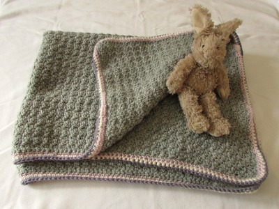 VERY EASY crochet baby blanket for beginners - quick afghan. throw