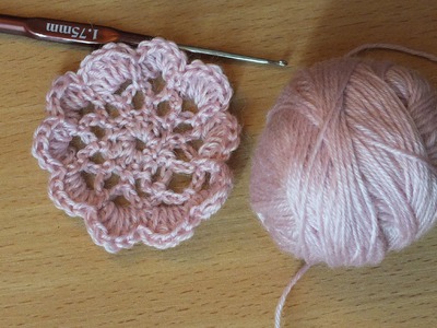 Вяжем  крючком  цветок knit crochet flower