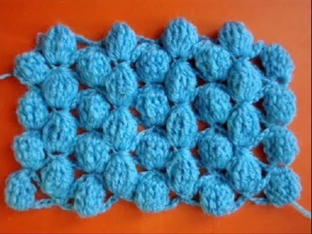 Вязание крючком - Узор 8 Шишечки - Crochet pattern