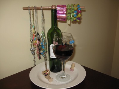 Wine Jewelry Holder Craft Tutorial