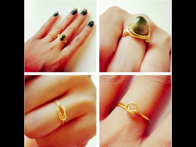 3 styles of DIY dainty gold rings - Natalie's Creations