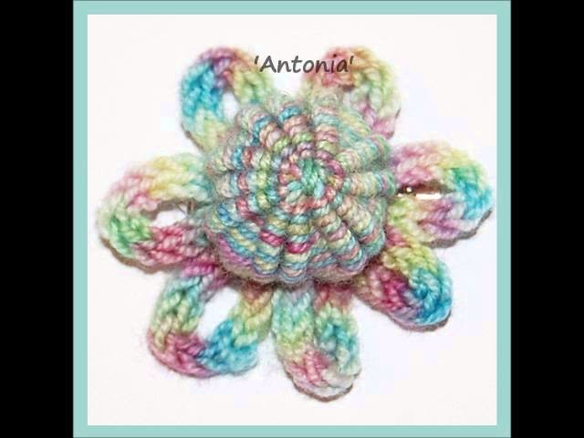 Antonia 17th 18th Century Yorkshire Needlework Button I-cord Corsage 4ply Sock Yarn Knitting Pattern