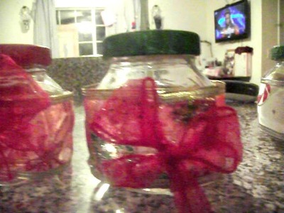 Chrismas DIY homemade gift idea cute little jars