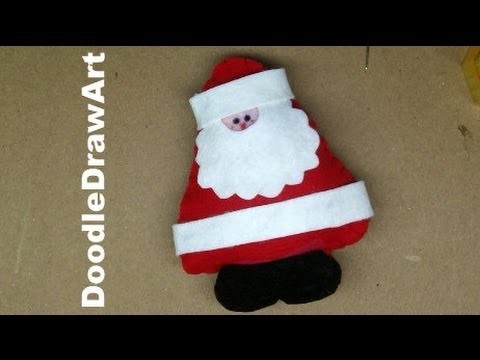 Craft: Stuffed Toy. Christmas Tree Ornament - Make Santa Claus!