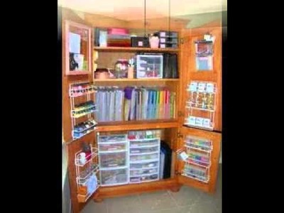 Creative Scrapbook room storage ideas