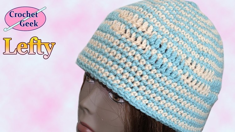 Crochet Geek Beanie Hat Left Hand