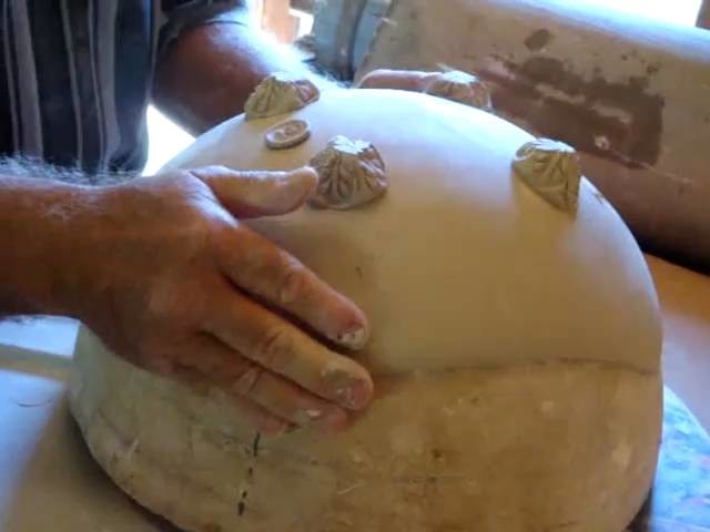 Demonstration of making a pottery slab square bowl part 2