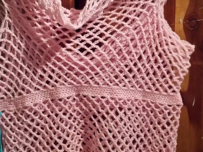 Diamond Shaped Crochet Top.Dress.Maxi Overlay