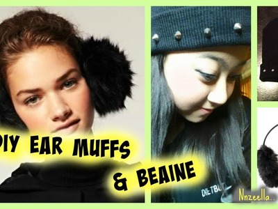 DIY Ear muffs & Beanie (winter inspired Diy)
