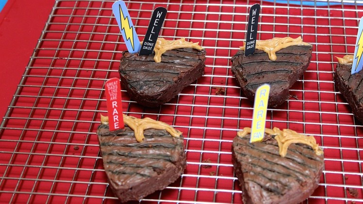 DIY Father's Day Treats & Gifts Tutorial "Steak Brownies"