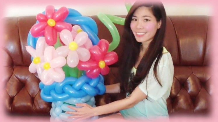 DIY Flower Balloon Art Tutorial - Gift idea for Mother's Day