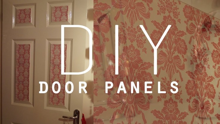 DIY Room Decorations | Wallpaper door panels