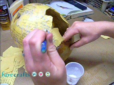 Gourd Crafting Project: How to Make a Decoupaged Bird Feeder with a Robin Motif