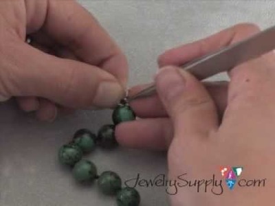 How to Attach clasps to knotted strands