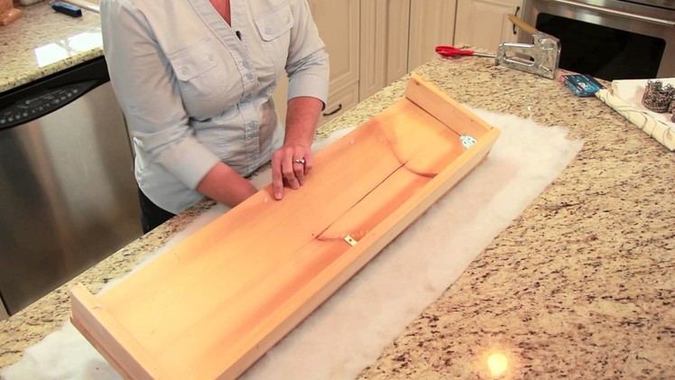 How to Cover a Cornice Board : DIY Home Decor Tips