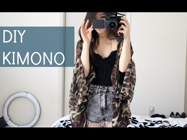 How to DIY A Scarf In to A Kimono! (No-Sew)