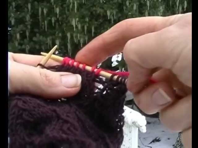 HOW TO KNIT THIS DAINTY LACE FINGERLESS GLOVE - Part 1 of 2. Beautiful delicate lace stitch knitting