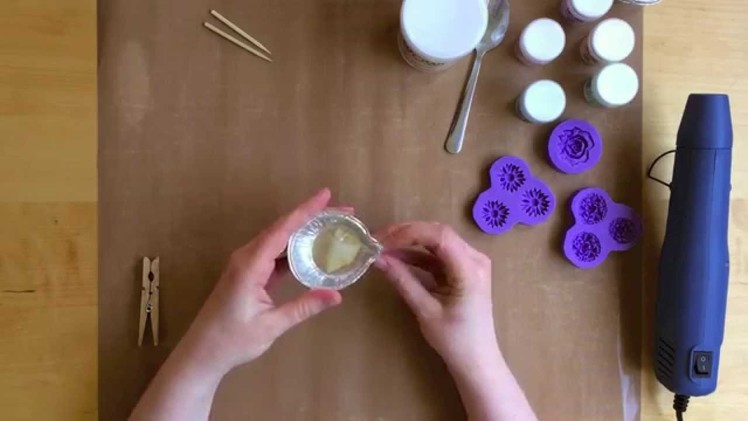 How to make 3D flowers with a silicone mould