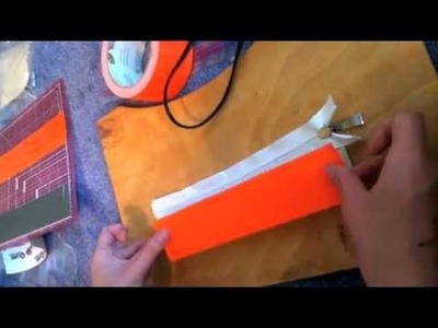 How to make a duct tape clutch with a zipper
