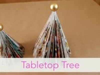How to Make a Tabletop Tree - Christmas Craft