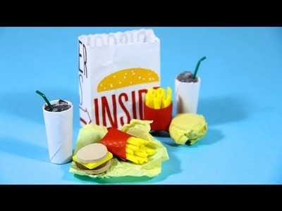 How to Make Doll Fast Food - Doll Crafts