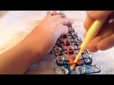 How to make the new tiger strip rainbow loom rubber band bracelet ENJOY