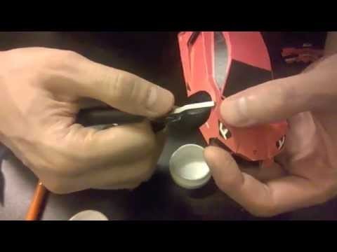 Lamborghini Aventador paper craft build video [ Part - 4 ]