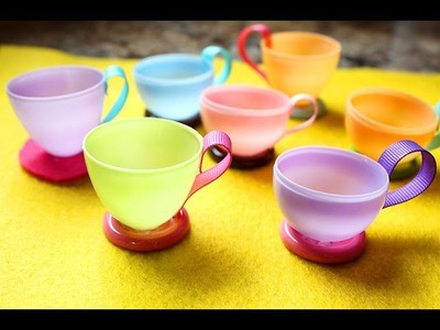 (Let's have a tea party!) How to make teacups using plastic easter eggs