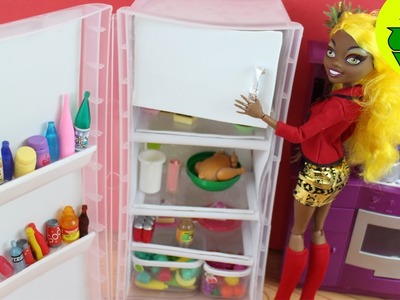 Make a Doll Refrigerator - Doll Crafts