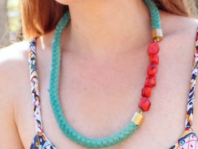 Make a Pretty Beaded Rope Necklace - DIY Style - Guidecentral