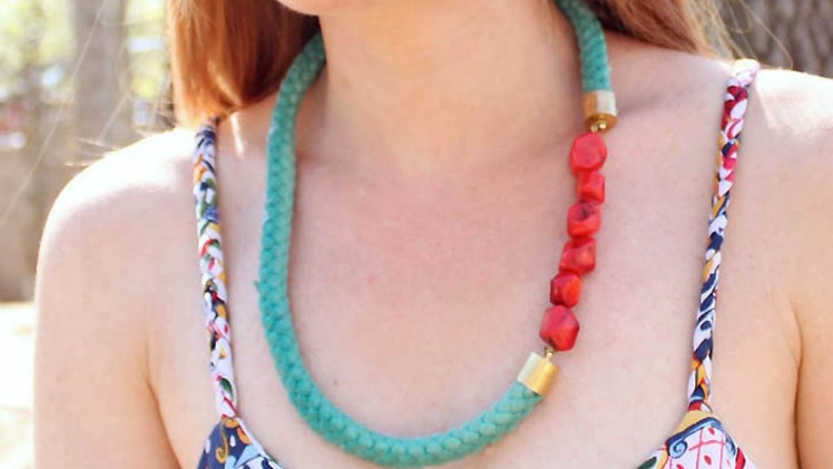 Make a Pretty Beaded Rope Necklace - DIY Style - Guidecentral