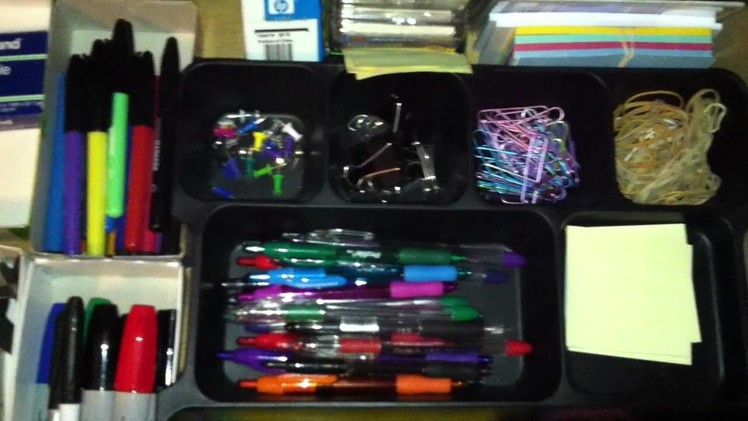 Organization for Less: Organizing Office.Crafting Supplies