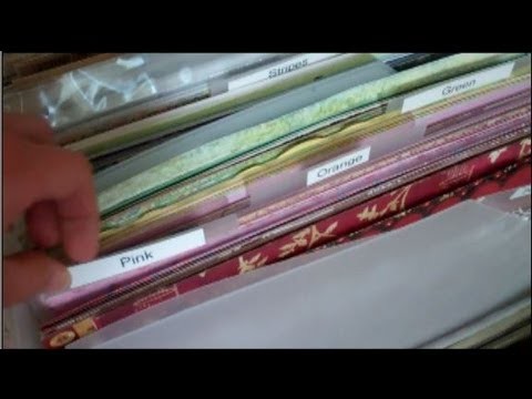 Organizing Patterned Paper by Use It Scrapbooking