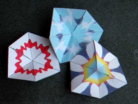 Papercraft - flexagon - flexagon: my own designs -dutchpapergirl