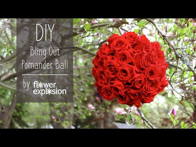 Rose Pomander ball DIY Wedding decor