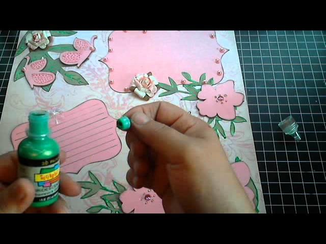 SCRAPBOOK LAYOUT PROJECT SHARE - SIMPLE LAYOUT USING CRICUT