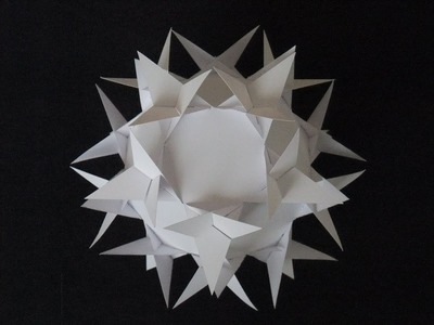 Sliceform - papercraft - pentagrams (George Hart) - tutorial - dutchpapergirl