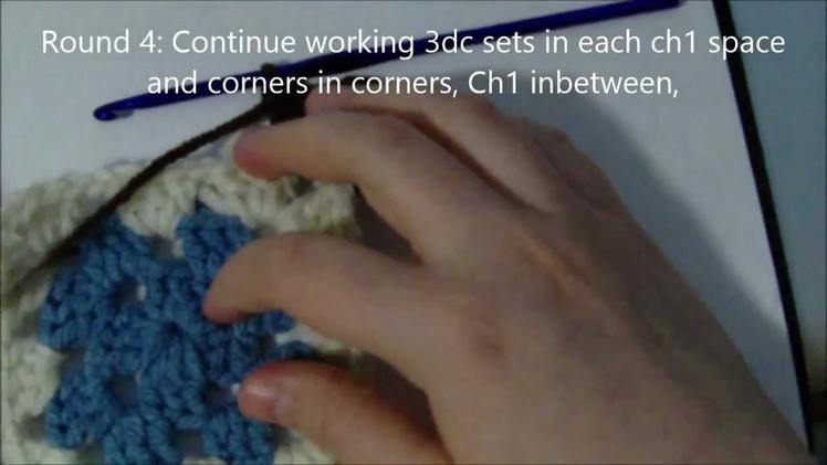 V2- Crochet Checkerboard Stitch Applied to Granny Square -  Crochetpedia