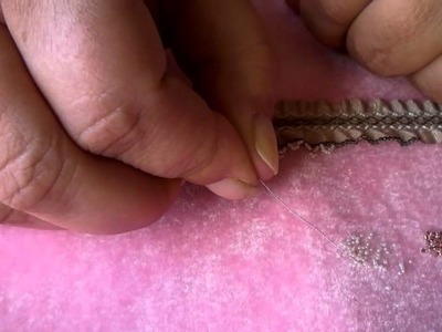 Bead embroidery. How to bead with the tiniest beads (size 24.0) ever made!