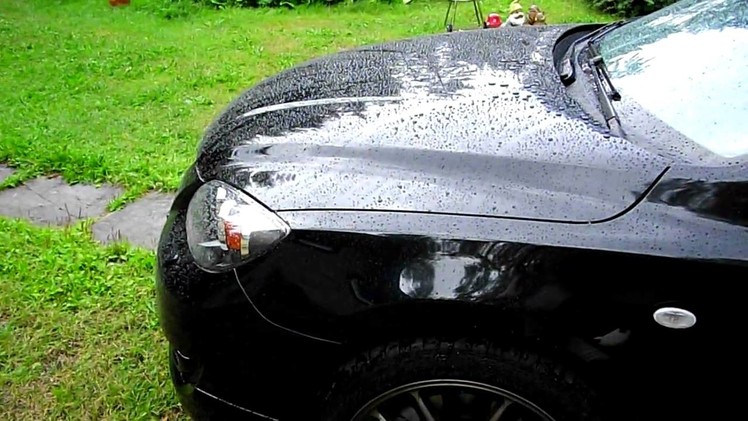 Collinite 915 Marque D'Elegance wax, raining water beading Mazda 3 MPS 2.3T.